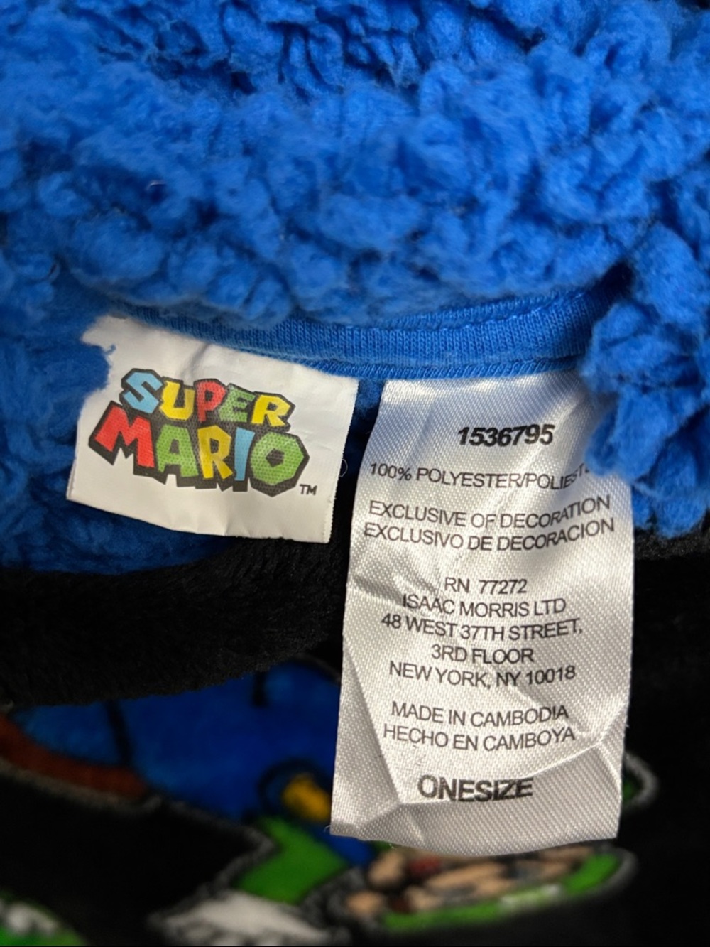 The Wayy Big Hoodie Nintendo Super Mario Kids Oversized Hoodie- OS - Picture 5 of 6